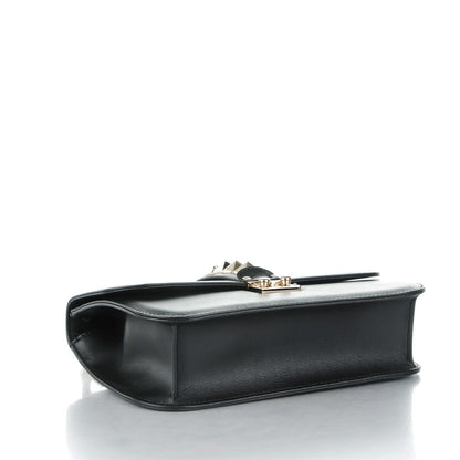 Valentino Garavani Vitello Medium Glam Lock Rockstud Flap Black 4 of 7