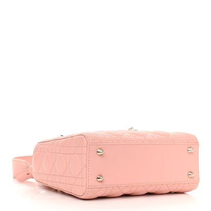 Christian Dior Lambskin Cannage Small My ABCDior Lady Dior Rose Clair 4 of 12