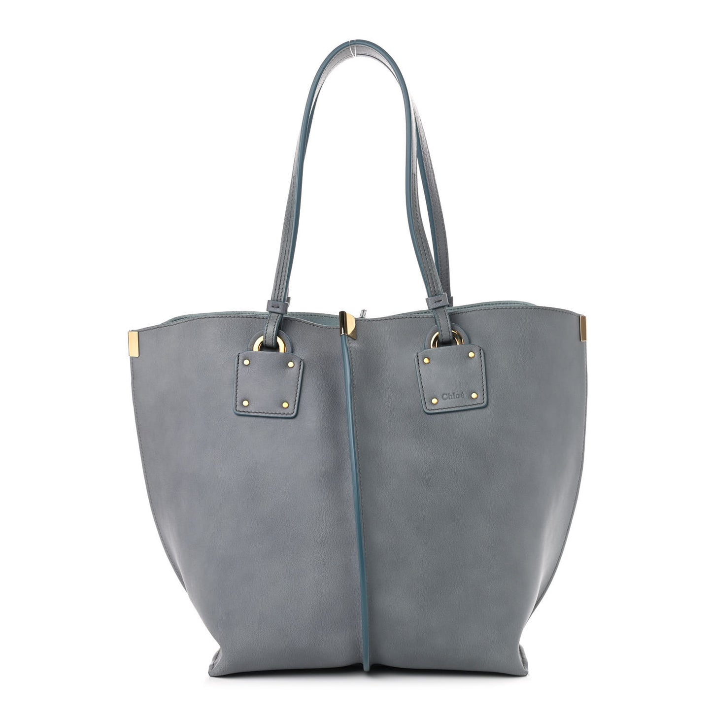 Smooth Calfskin Medium Vick Tote Cloudy Blue