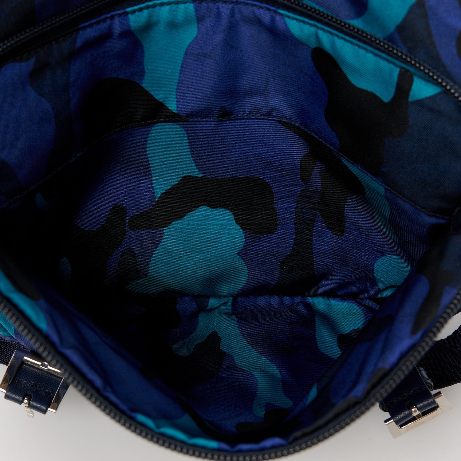 Prada Tessuto Nylon Camouflage Messenger Bag Royal 8 of 11