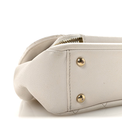 Chanel Caviar Quilted Medium Business Affinity Flap White 9 of 10