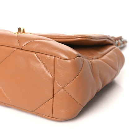 Chanel Lambskin Quilted Medium Chanel 19 Flap Brown 10 of 10