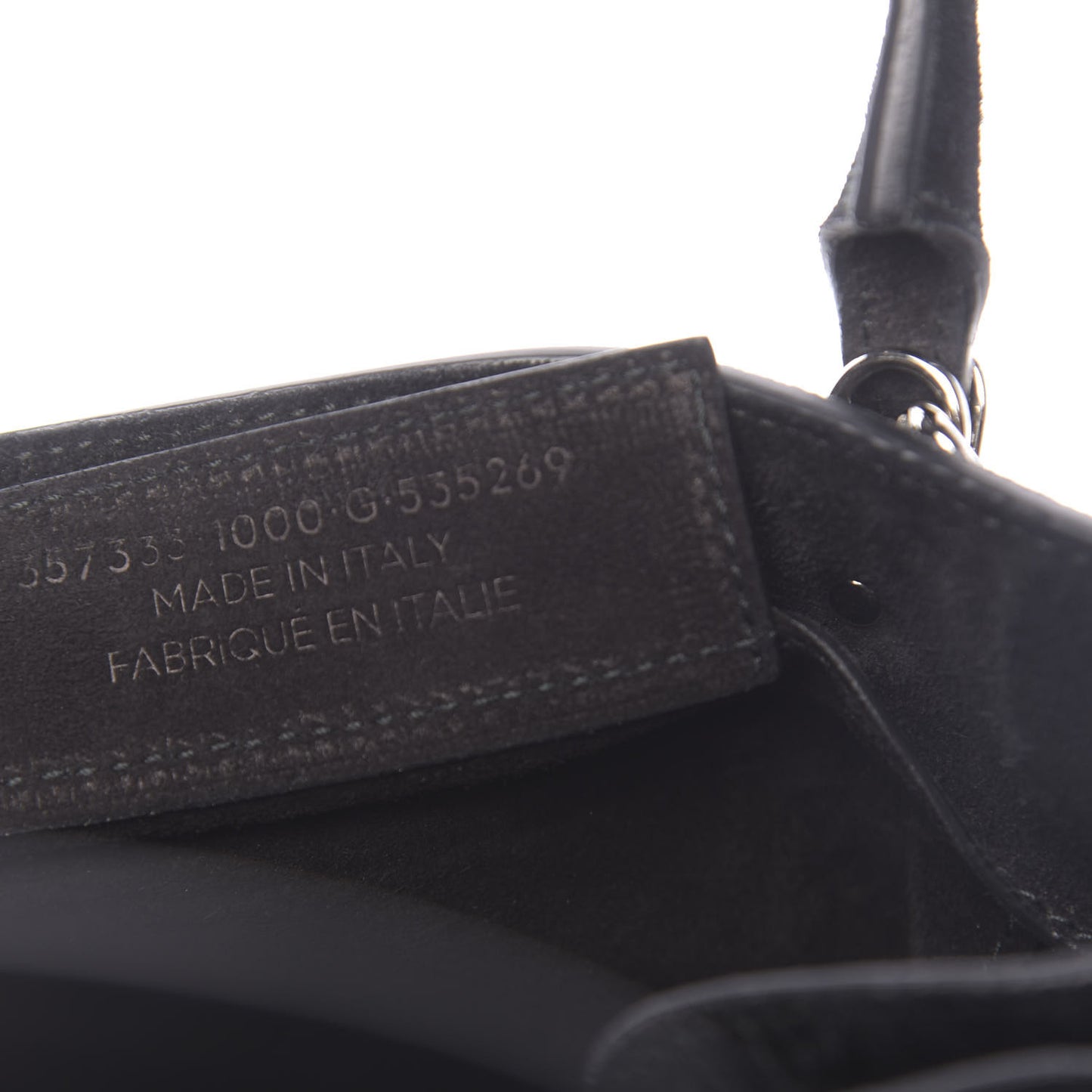Baby Daim Suede Papier Mini A4 Zip Around Tote Black