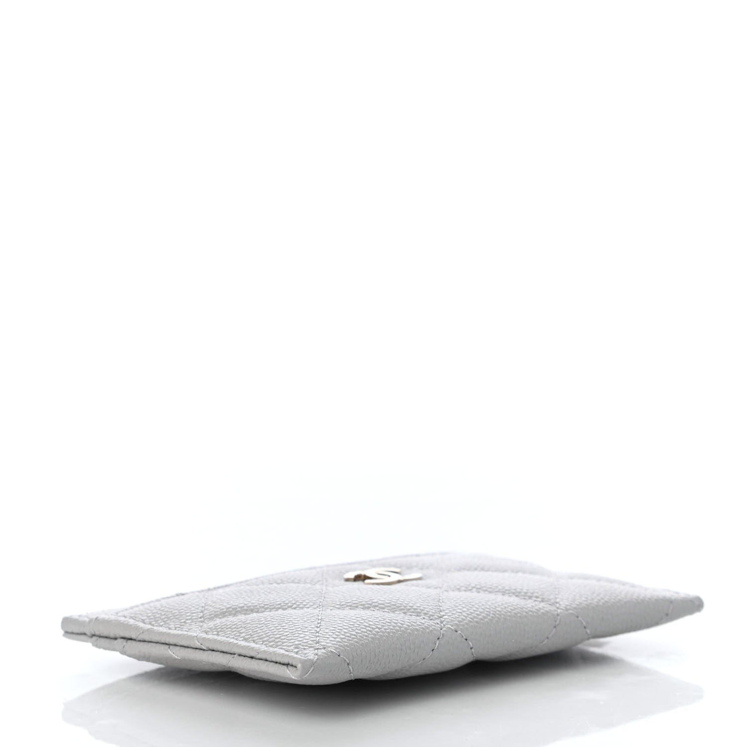 Chanel Caviar Quilted Card Holder Grey 4 of 8