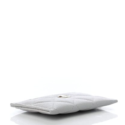 Chanel Caviar Quilted Card Holder Grey 4 of 8