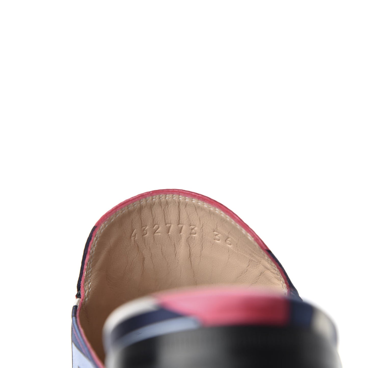 Satin GG Wallpaper Womens Princetown Slippers 36 Pink Flamboyant Blue Black