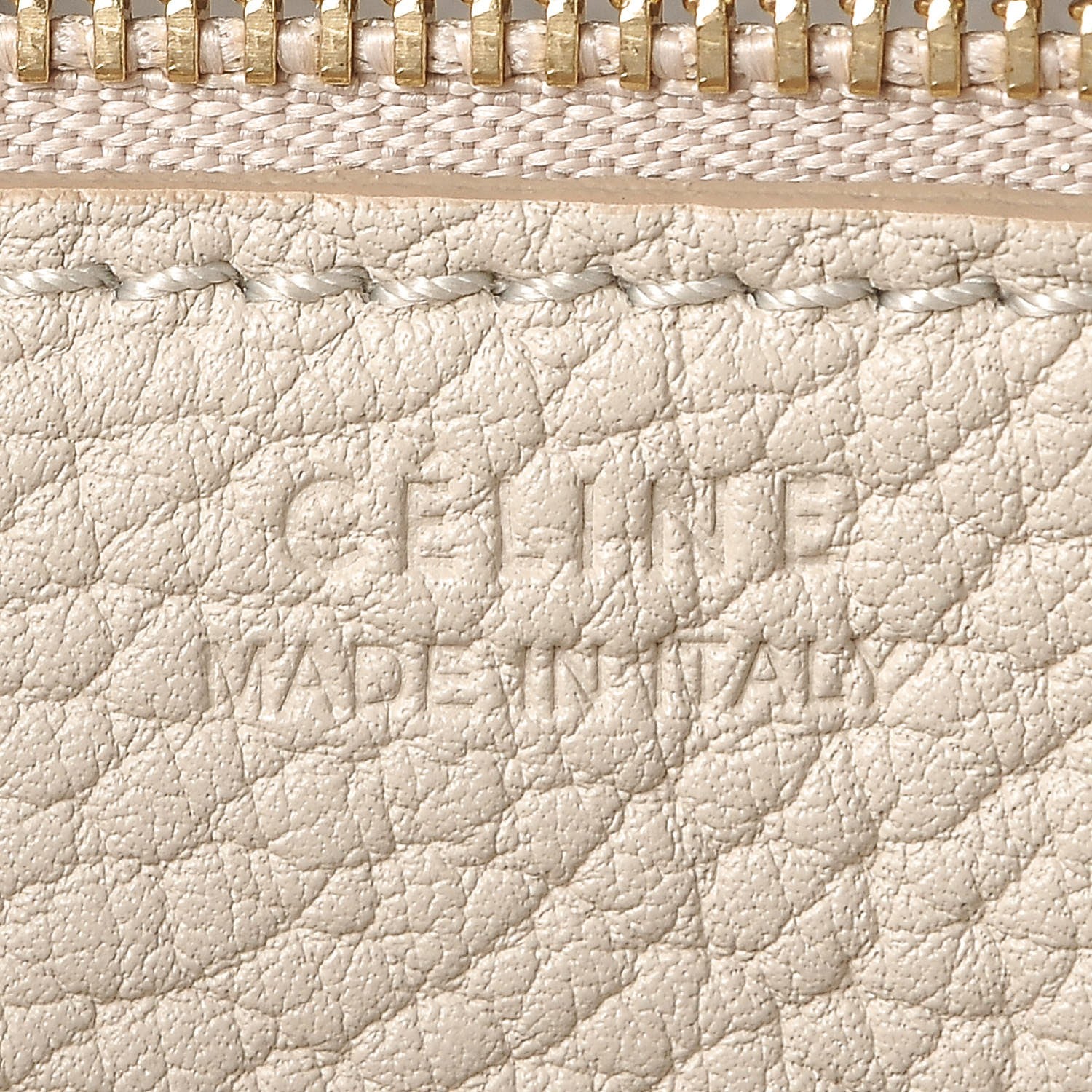 Celine Crisped Calfskin Mini Tie Knot Tote Chalk 6 of 13