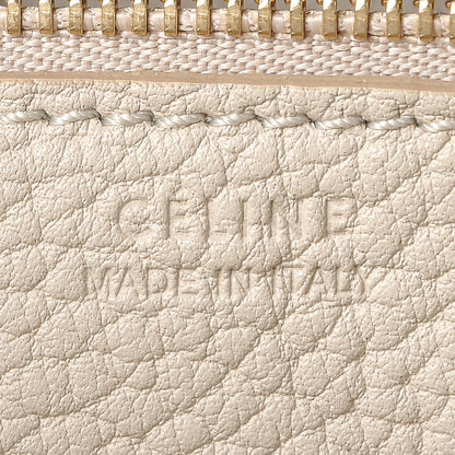 Celine Crisped Calfskin Mini Tie Knot Tote Chalk 6 of 13