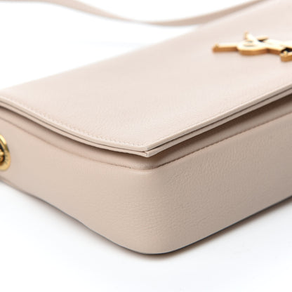 Saint Laurent Calfskin Medium Monogram Kate 99 Oat 6 of 11