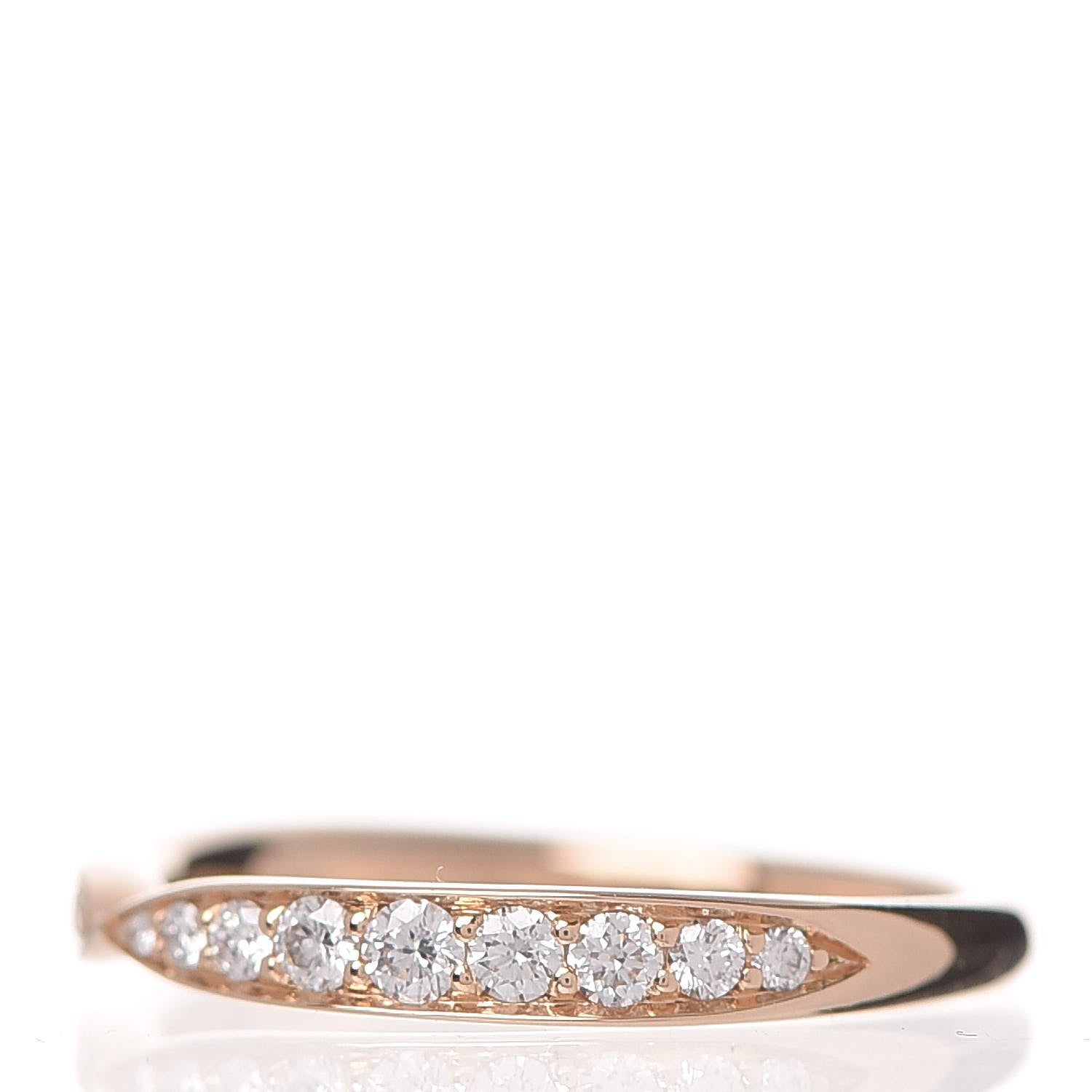 Tiffany 18K Rose Gold Diamond Harmony Ring 46 3.5 4 of 6