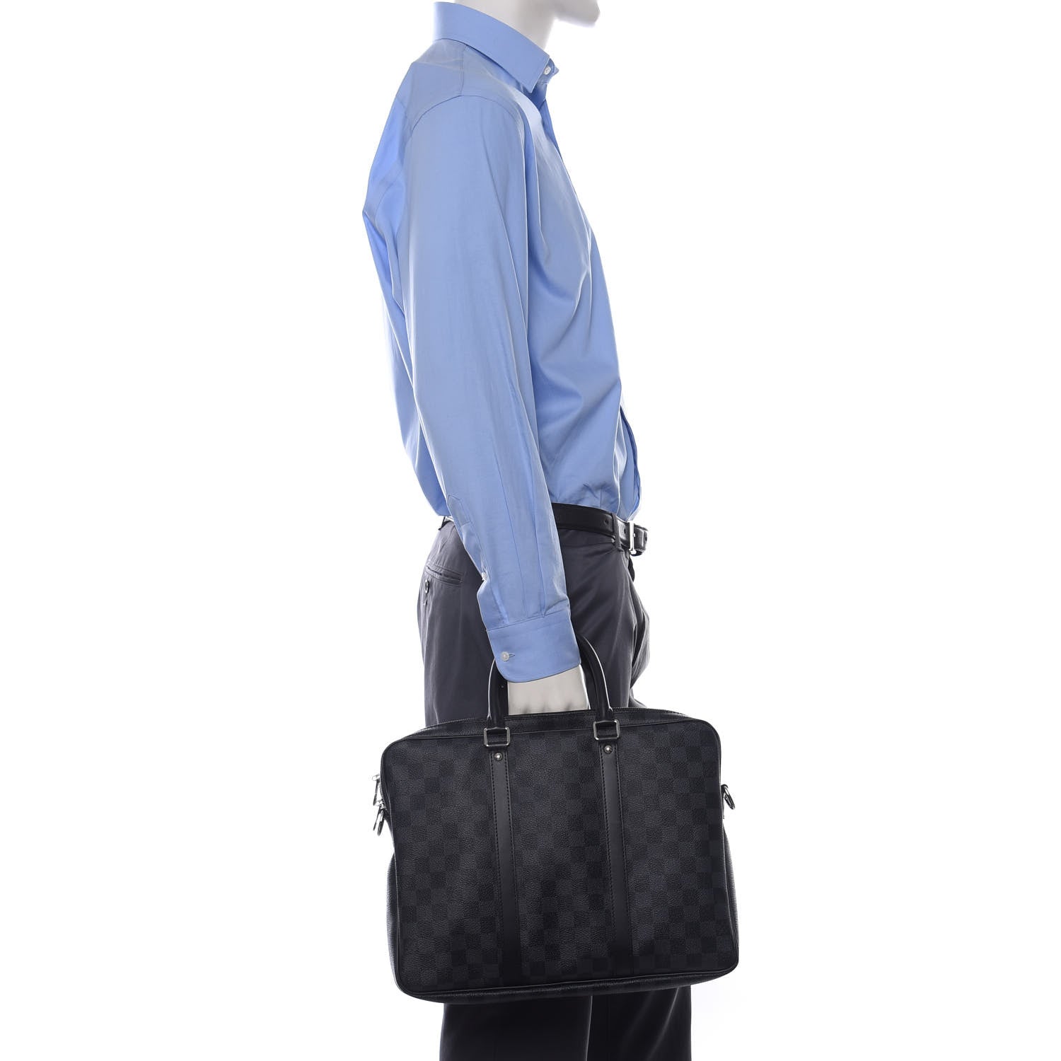 Louis Vuitton Damier Graphite Porte Documents Voyage PM 2 of 9