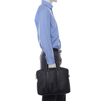 Louis Vuitton Damier Graphite Porte Documents Voyage PM 2 of 9