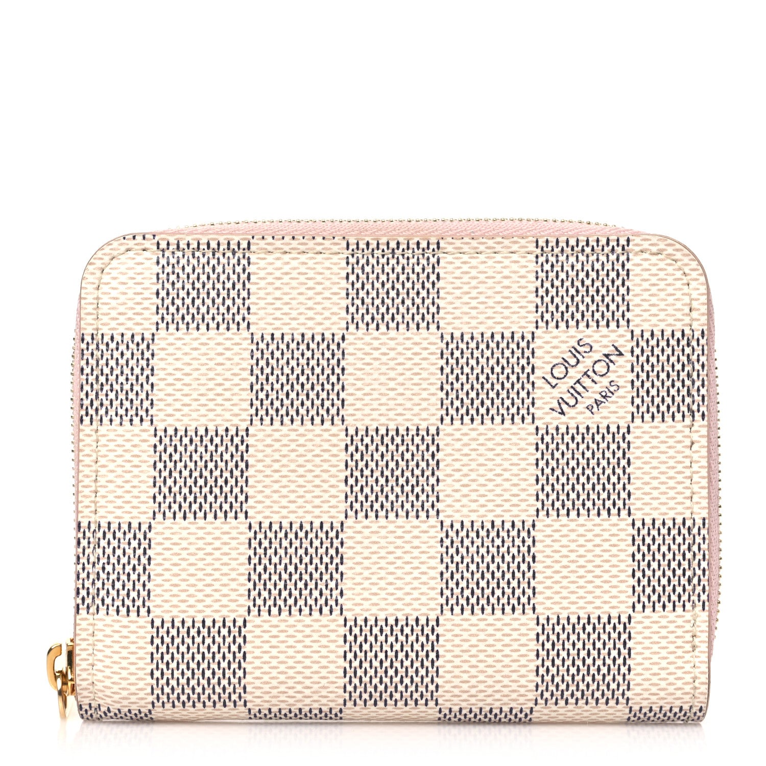 Louis Vuitton Damier Azur Zippy Coin Purse Rose Ballerine 1 of 7