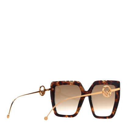 Fendi Acetate Metal F is Fendi FF Butterfly Sunglasses FF 0410/S Havana 3 of 7