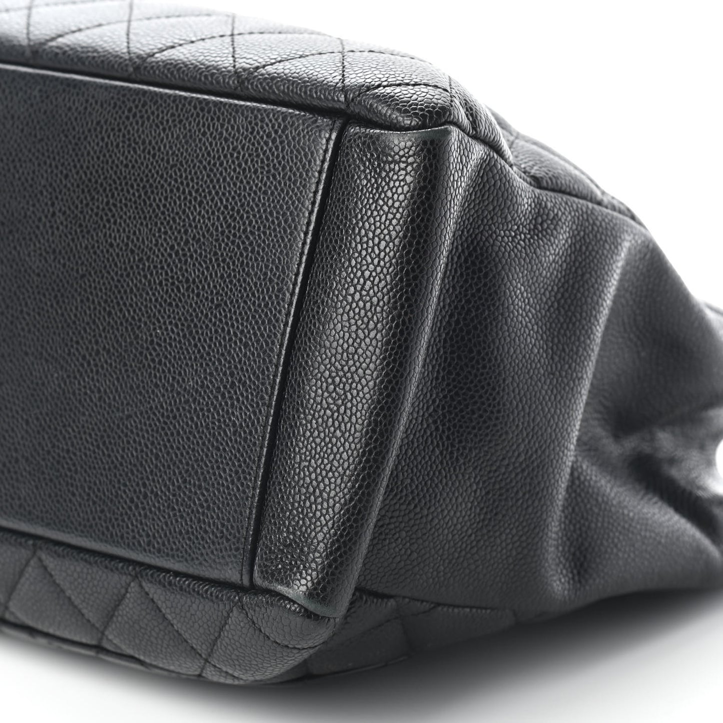 Caviar Quilted Grand Shopping Tote GST Black
