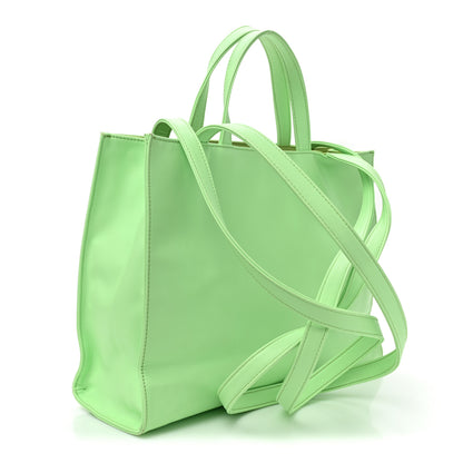 Telfar Vegan Leather Medium Shopping Bag Double Mint 3 of 17