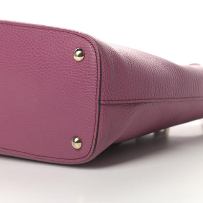 Gucci Pebbled Calfskin Interlocking G Tote Fresia Rose 10 of 12