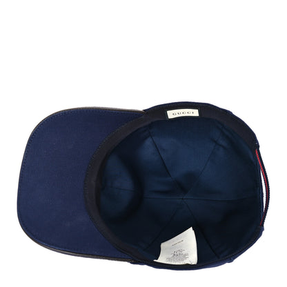Gucci Cotton Web Baseball Hat XL Navy 6 of 8