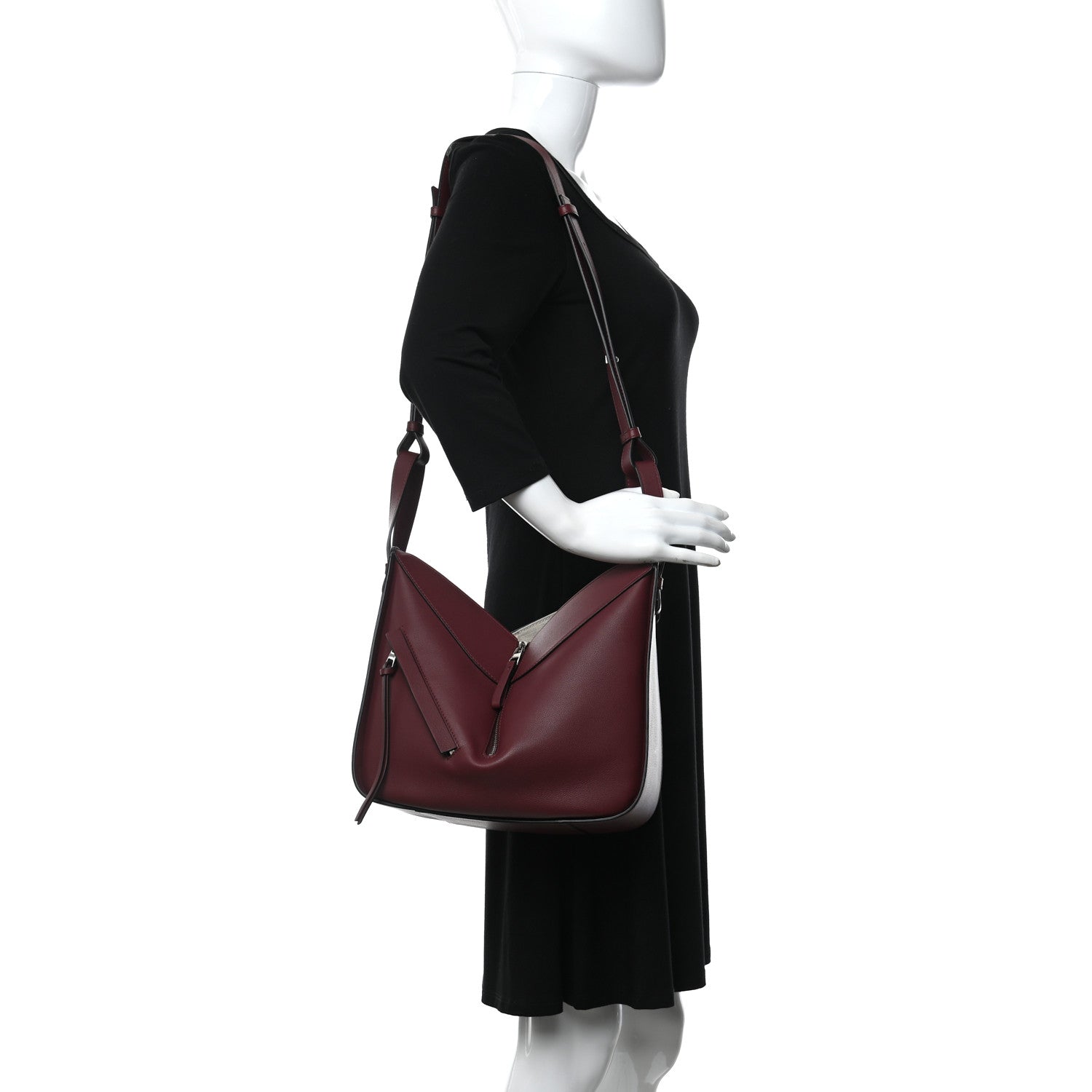 Loewe Calfskin Medium Hammock Shoulder Bag Malbec 2 of 9