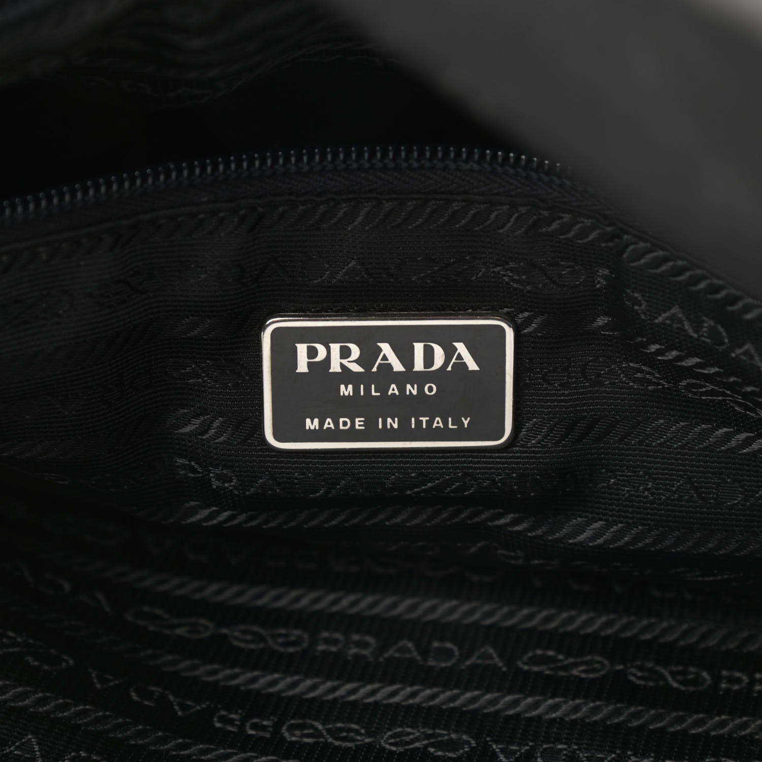 Prada Tessuto Nylon Saffiano Messenger Bag Black 6 of 13