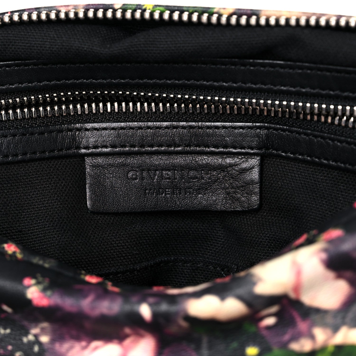 Givenchy Lambskin Roses Camouflage Print Medium Pandora Black 5 of 12