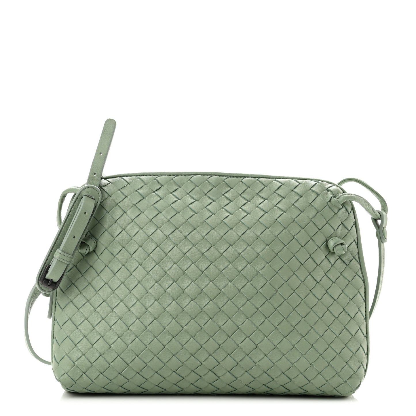 Nappa Intrecciato Nodini Crossbody Messenger New Sauge
