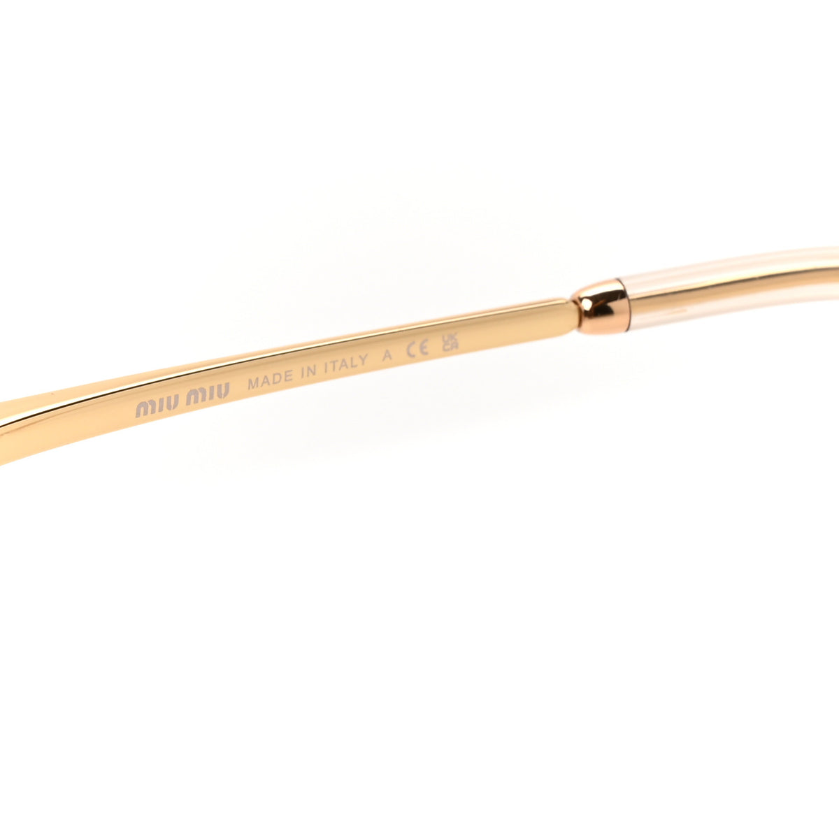 Miu Miu Metal Aube Sunglasses SMUB53 Gold Bronze 6 of 8