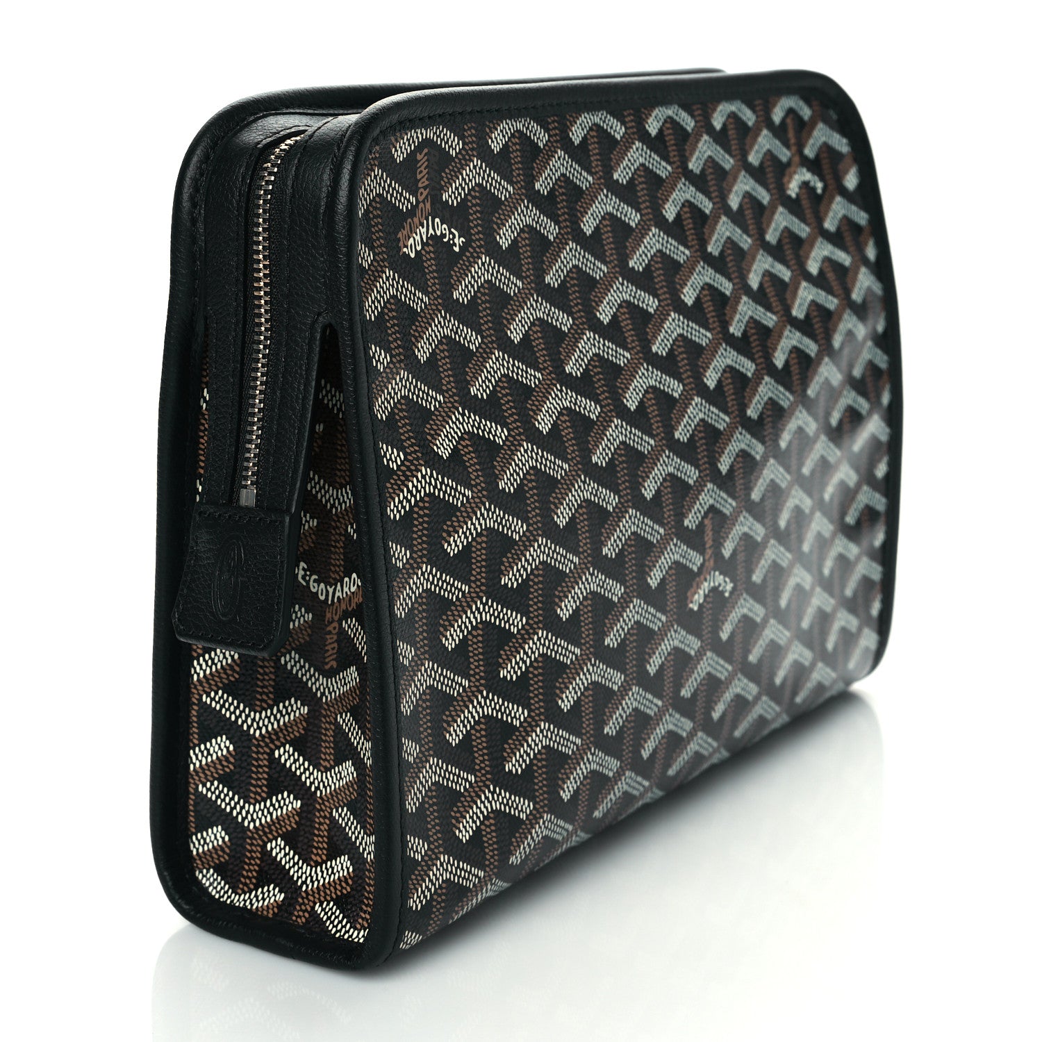 Goyard Goyardine Jouvence MM Toiletry Pouch Black 3 of 10