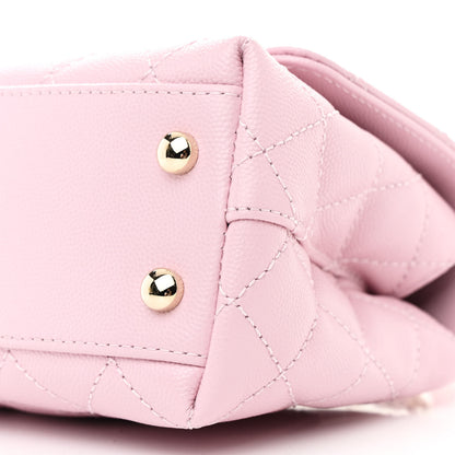 Chanel Caviar Quilted Extra Mini Coco Handle Flap Light Pink 10 of 11