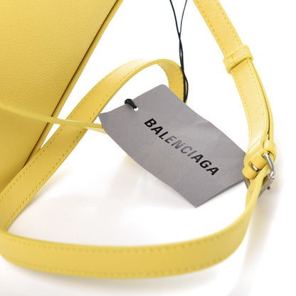 Balenciaga Shiny Day Calfskin Logo XS Triangle Duffle Jaune Black 10 of 11
