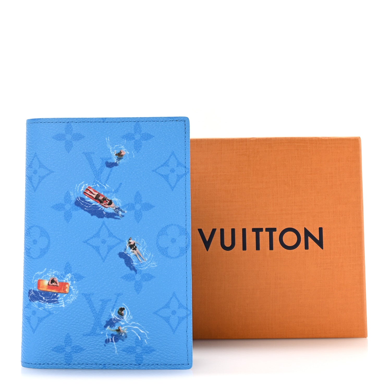 Louis Vuitton Monogram Sports Passport Cover Pool Blue 7 of 7