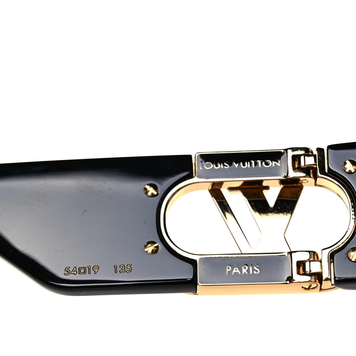 Louis Vuitton Acetate LV Link Square Sunglasses Z1478E Black 5 of 8