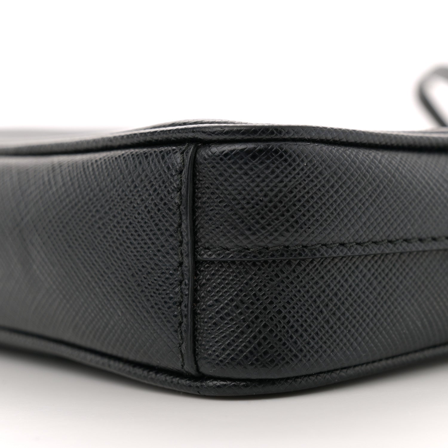 Prada Saffiano Mini Camera Crossbody Bag Black 10 of 10