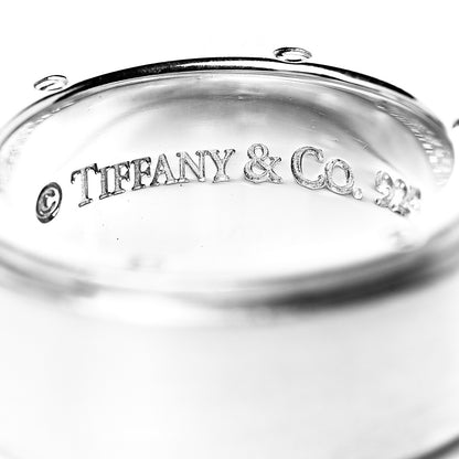 Tiffany Sterling Silver 9mm Metropolis Screw Band Ring 53 6.5 4 of 5