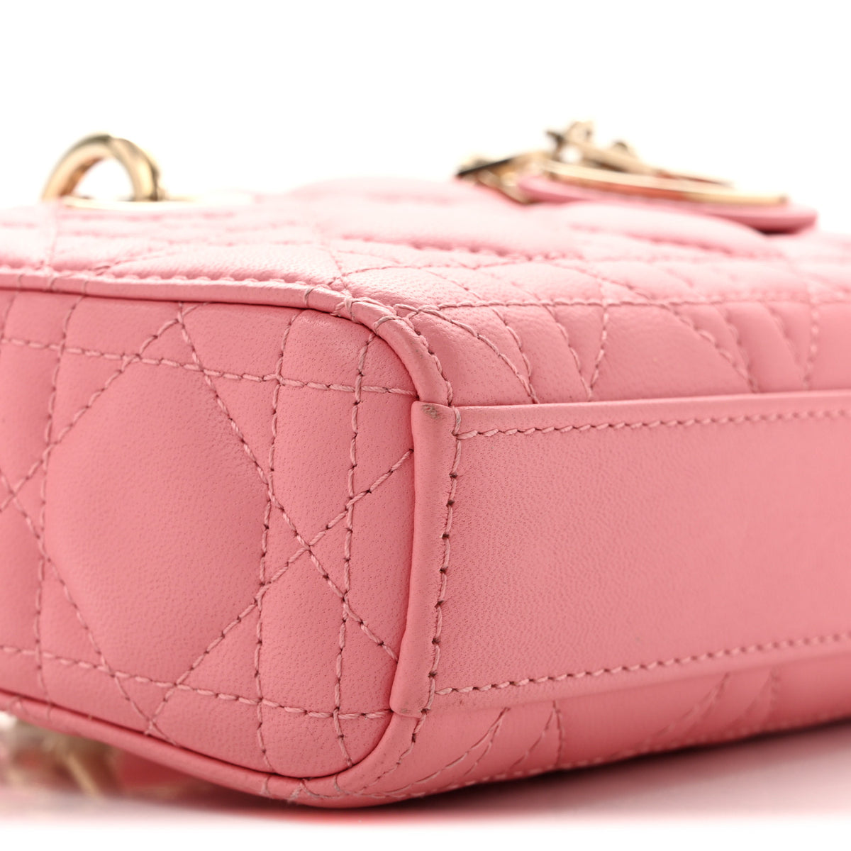 Christian Dior Lambskin Cannage Micro Lady D-Joy Pink 9 of 12