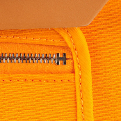 Hermes Toile Herbag Zip 31 PM Jaune d'Or 13 of 15