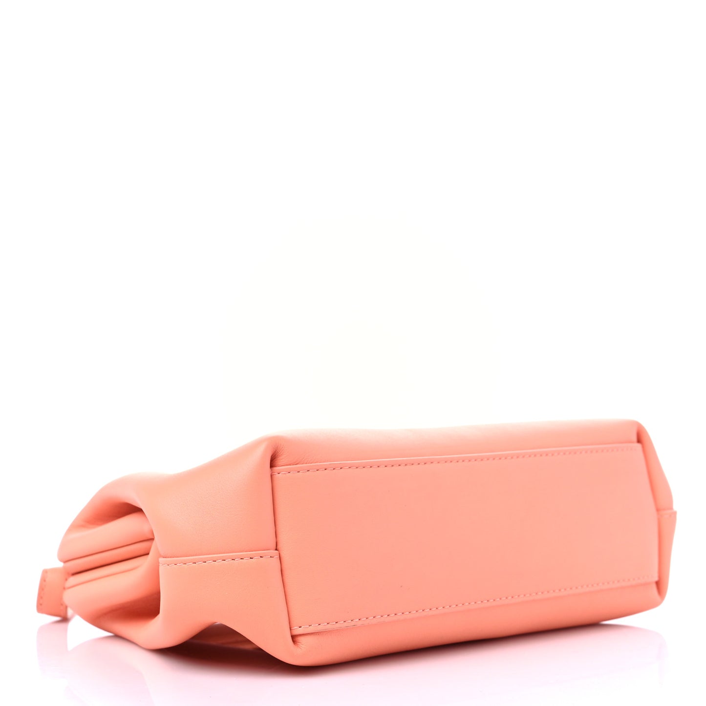 Calfskin Small The Point Triangle Bag Peachy