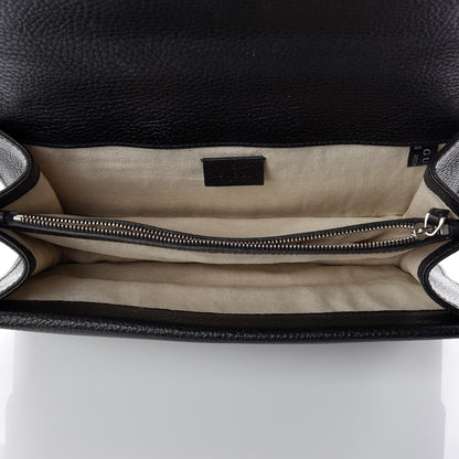 Gucci Pebbled Calfskin Small Dionysus Shoulder Bag Black 7 of 11
