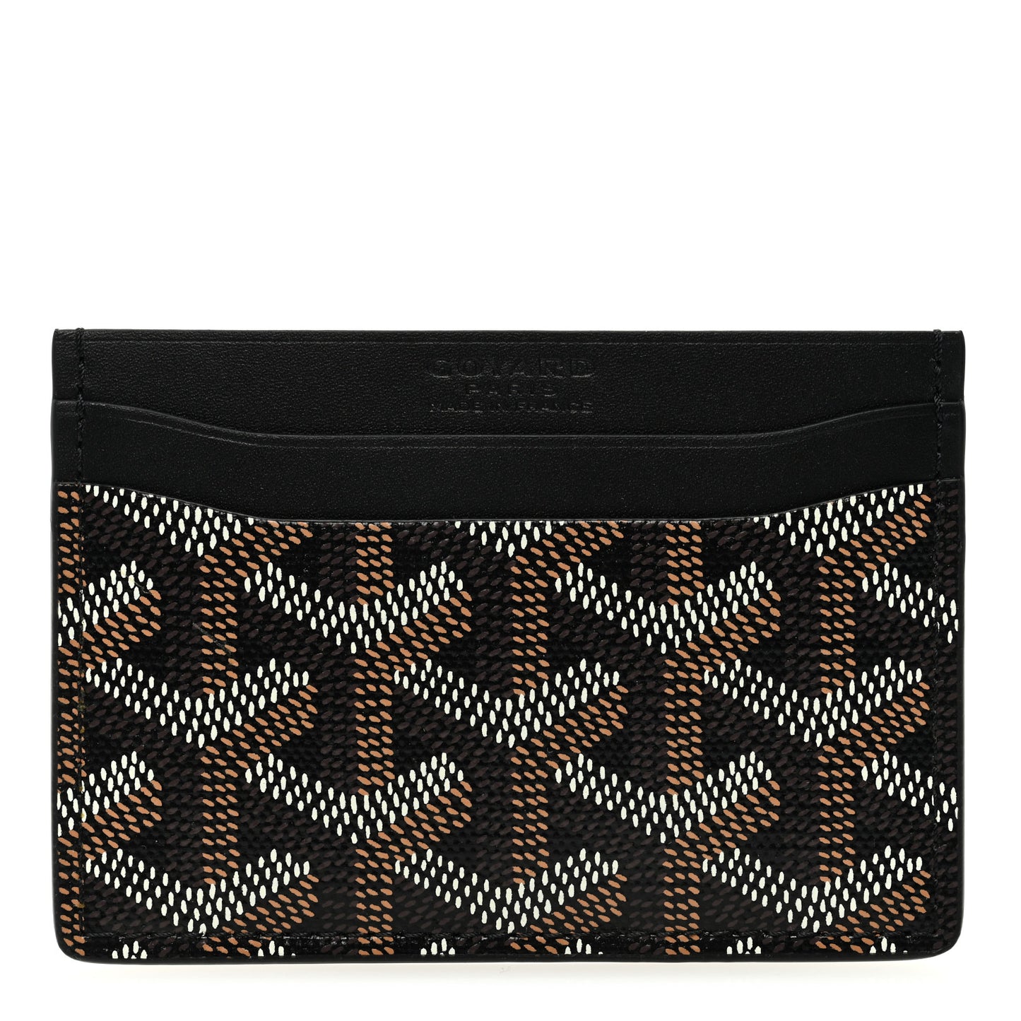 Goyardine Saint Sulpice Card Holder Black