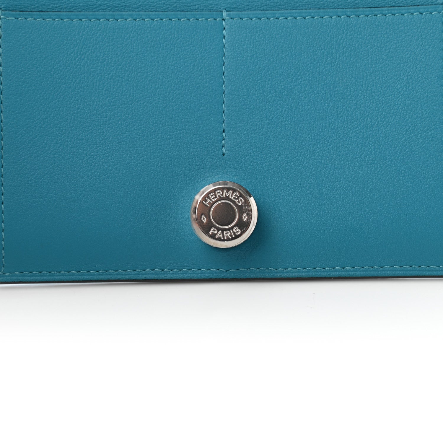 Hermes Swift Dogon Duo Wallet Turquoise 9 of 10