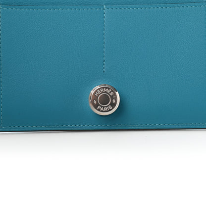 Hermes Swift Dogon Duo Wallet Turquoise 9 of 10