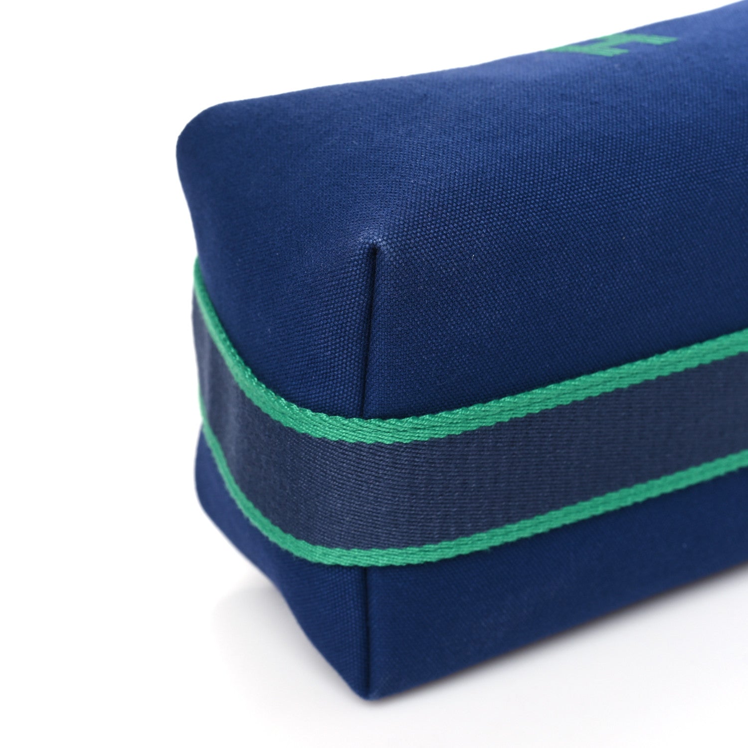 Hermes Canvas Small Bride-A-Brac Pouch Marine 8 of 10