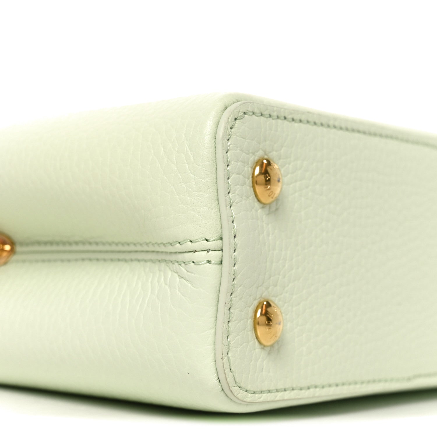 Louis Vuitton Taurillon Karung Mini Capucines Vert D'eau Green 7 of 8