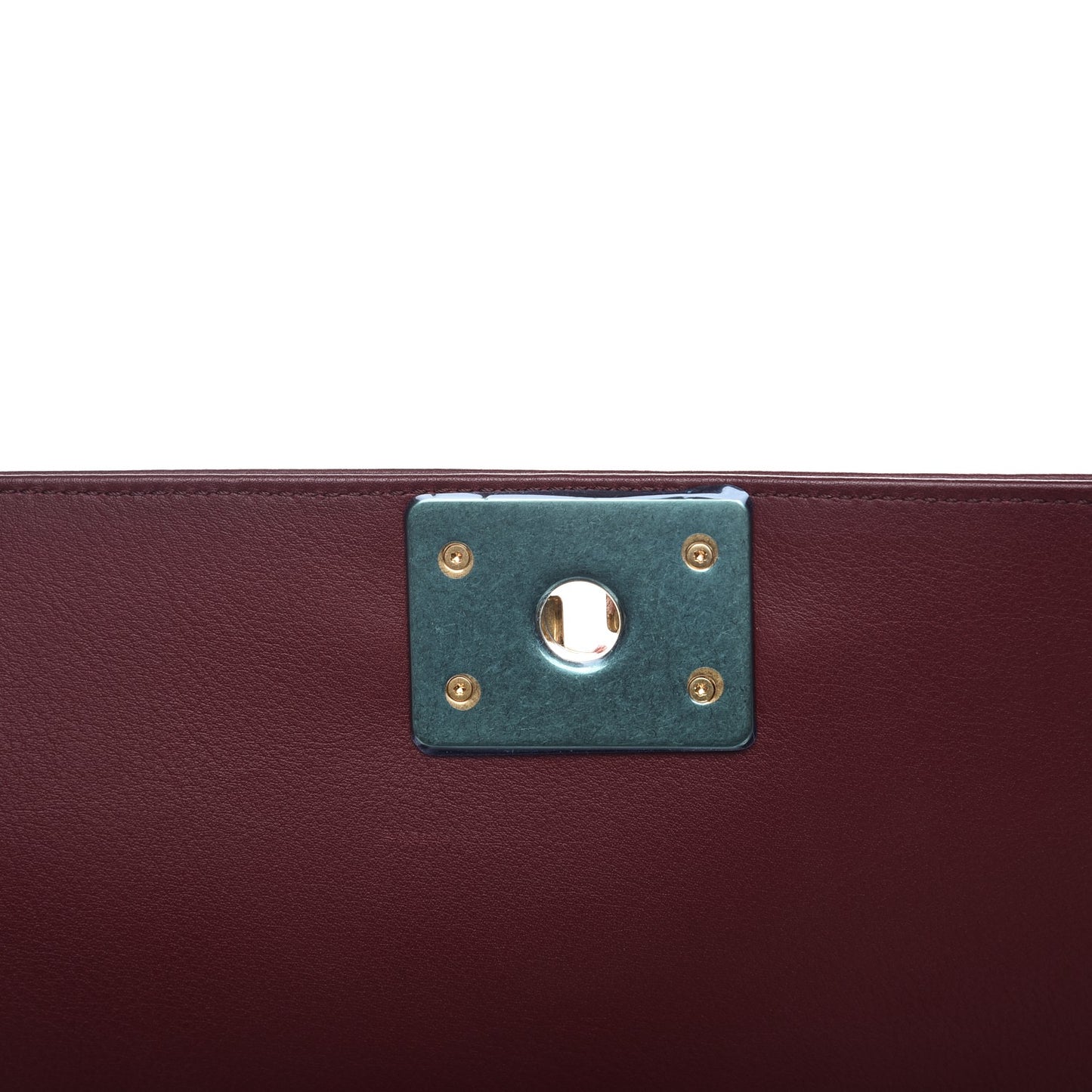 Lambskin Quilted New Medium Boy Flap Dark Red