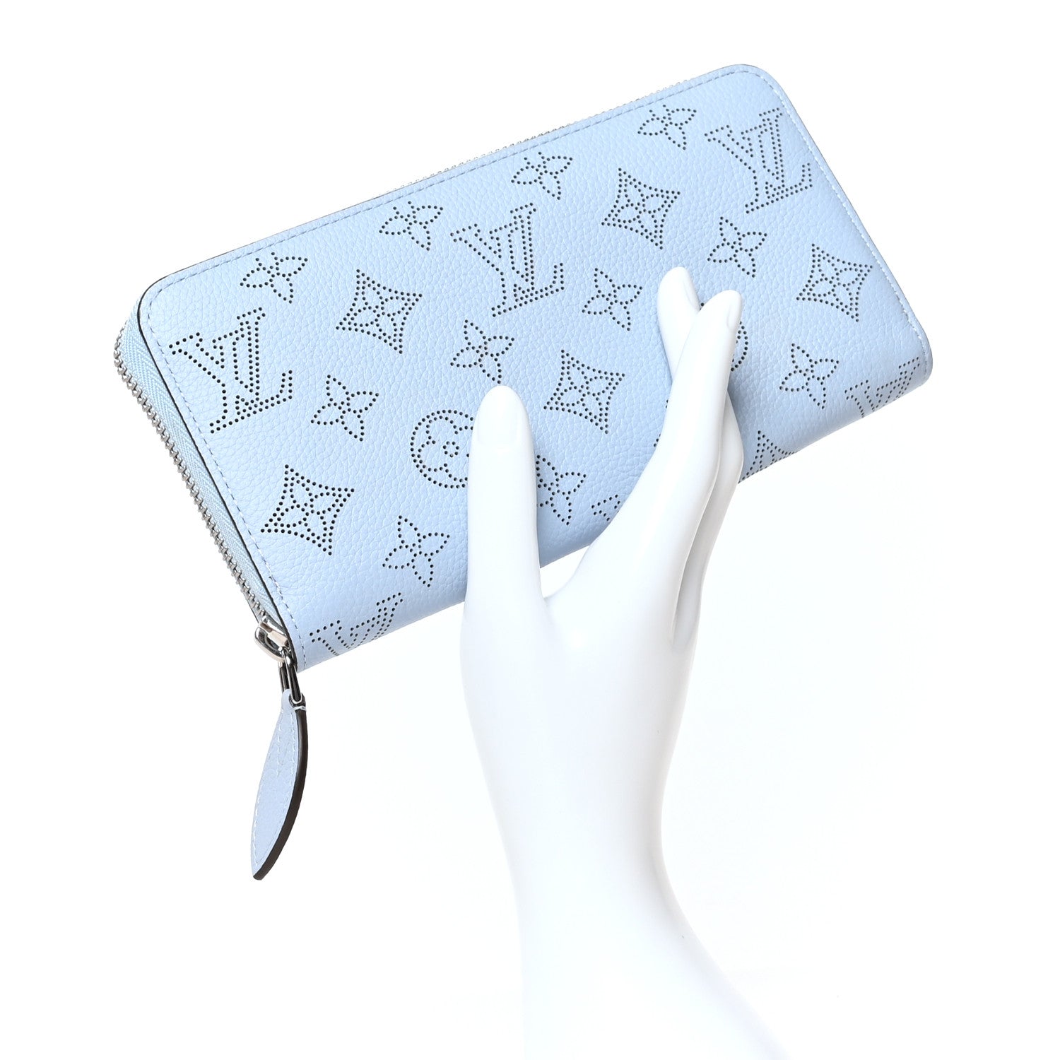 Louis Vuitton Mahina Zippy Wallet Blue Nuage 2 of 7