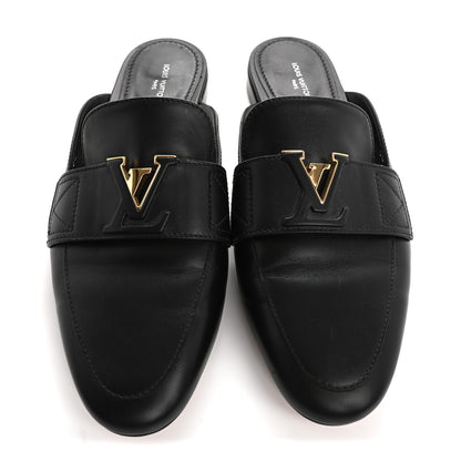 Louis Vuitton Calfskin LV Mare Open Back Loafers 38 Black 10 of 10