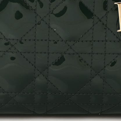 Christian Dior Patent Cannage Mini Lady Dior Pine Green 8 of 11
