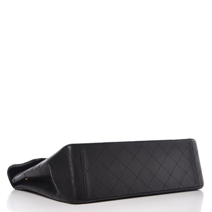 Chanel Lambskin Quilted XL Jumbo Single Flap Black 5 of 14