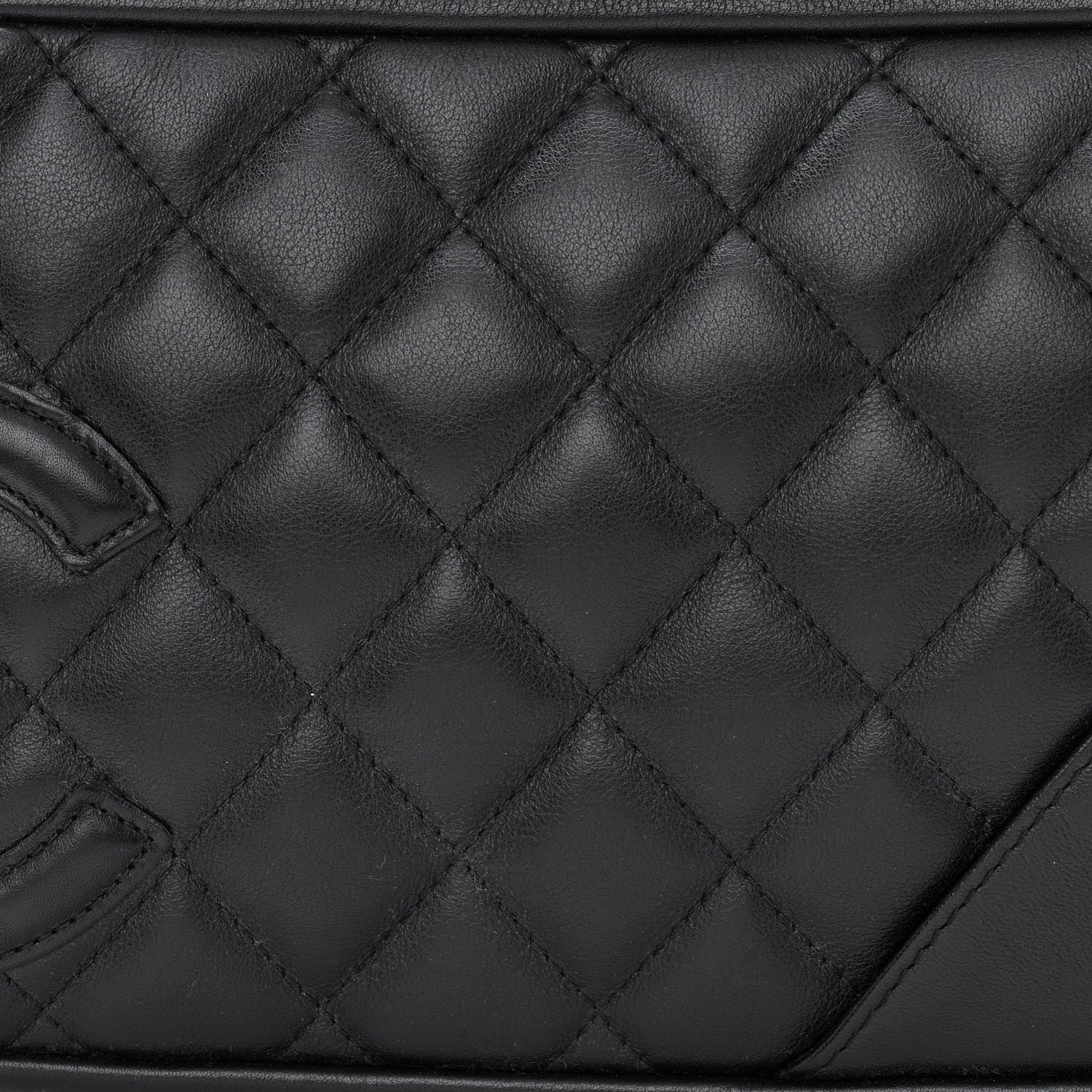 Chanel Calfskin Quilted Large Cambon Bowler Black 9 of 12