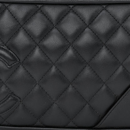 Chanel Calfskin Quilted Large Cambon Bowler Black 9 of 12